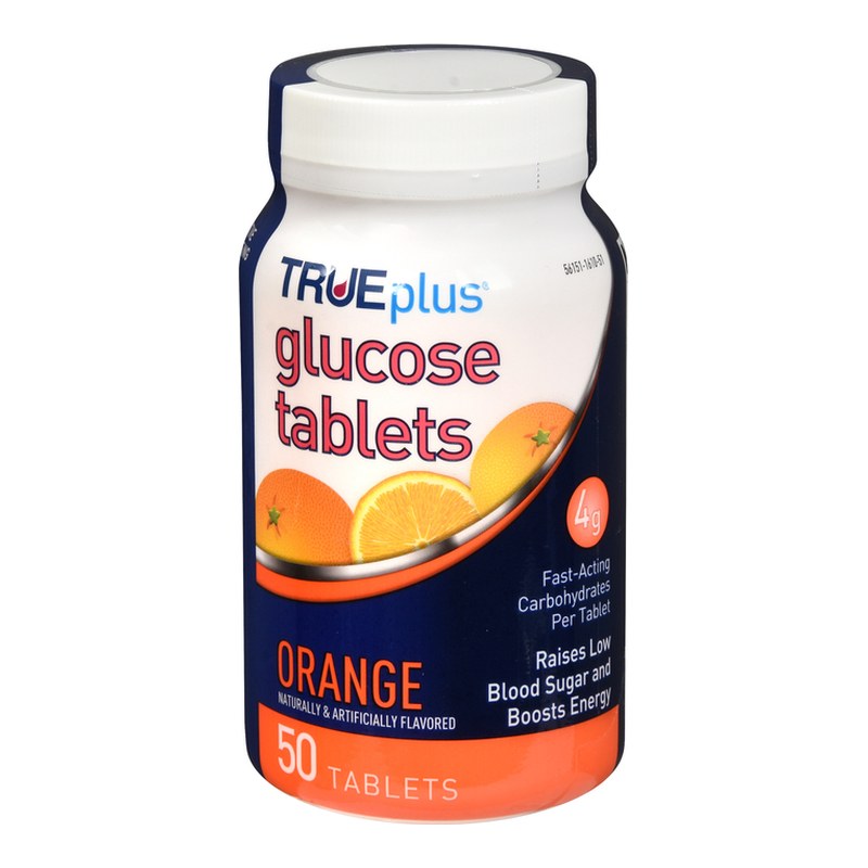TRUEplus Glucose Tablets Orange 50 EA