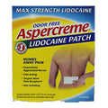 Aspercreme 4% Lidocaine Pain Relief Patches Max Strength Fragrance-Free 5 EA