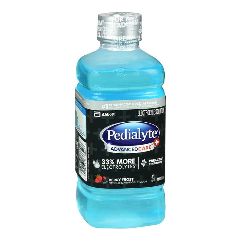 Pedialyte Advanced Care+ Electrolyte Solution Berry Frost 33.8 OZ