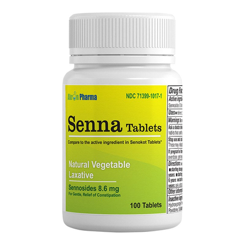 SENNA LAXATIVE 8.6 MG TAB 100