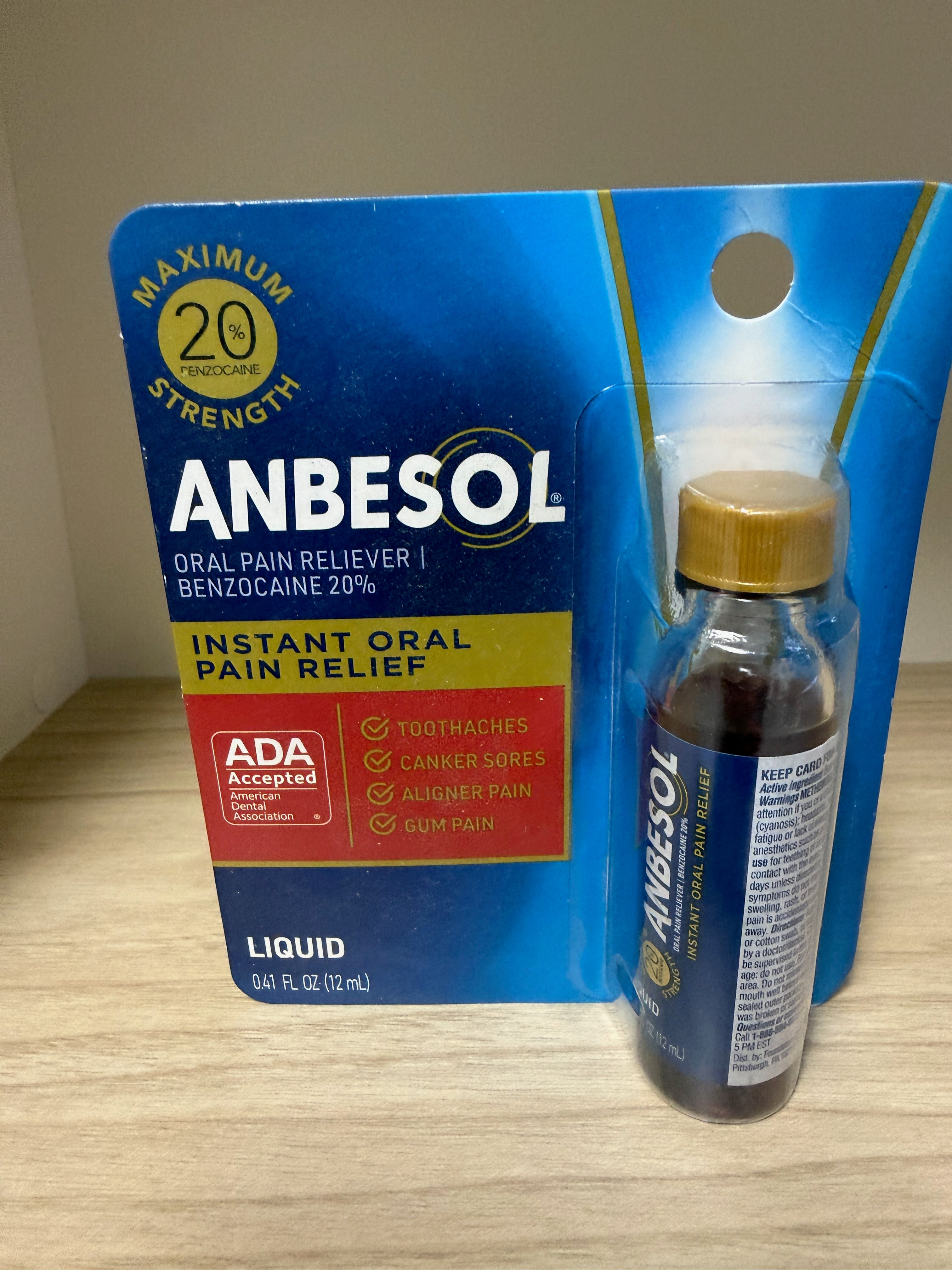 Anbesol Maximum Strength Oral Pain Relief Liquid