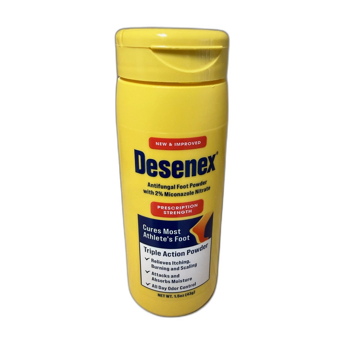Desenex Antifungal Foot Powder, 2% Miconazole Nitrate, Prescription Strength, 1.5 oz