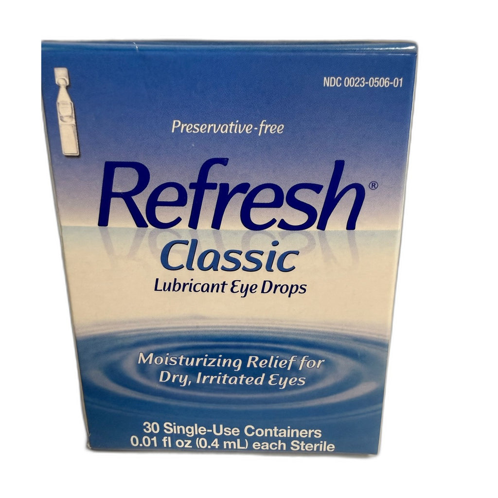 Refresh Classic Lubricant Eye Drops, Preservative-Free, 30 Single-Use Containers