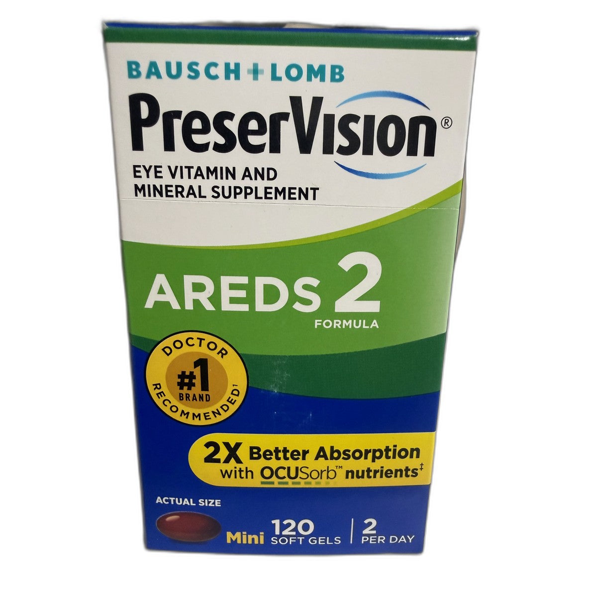 PreserVision AREDS 2 Formula Mini Soft Gels, 120 Count