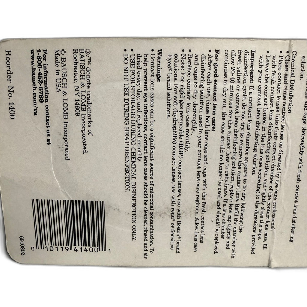 Bausch + Lomb Sight Savers Contact Lens Case, Leak Proof