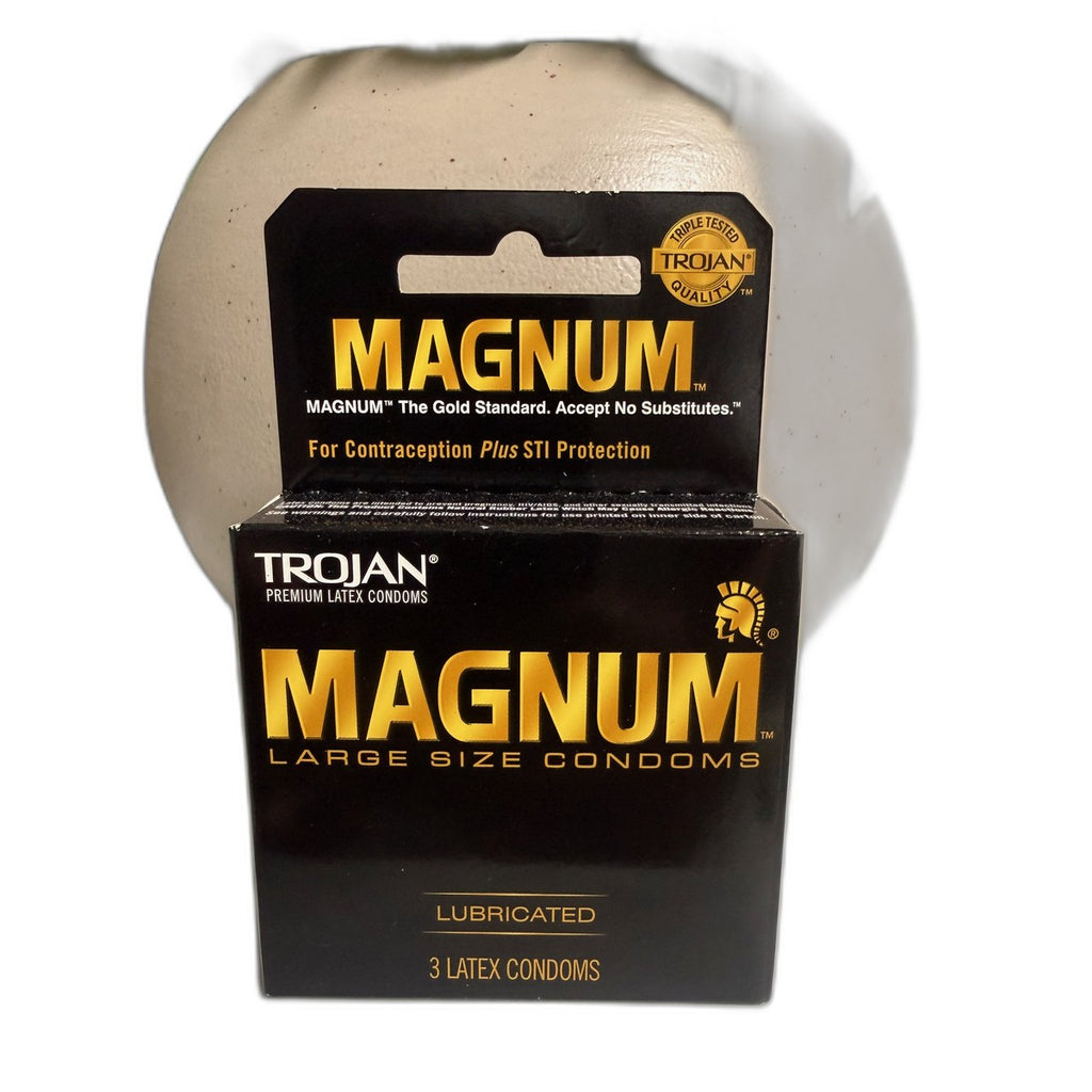 Trojan Magnum Large Size Lubricated Condoms, 3 Count
