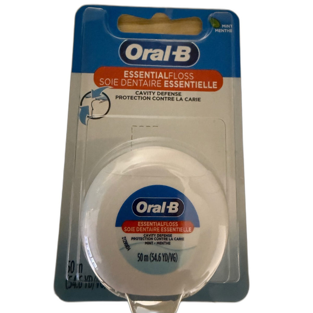 Oral-B Essential Floss, Cavity Defense, Mint, 50 m (54.6 yd)