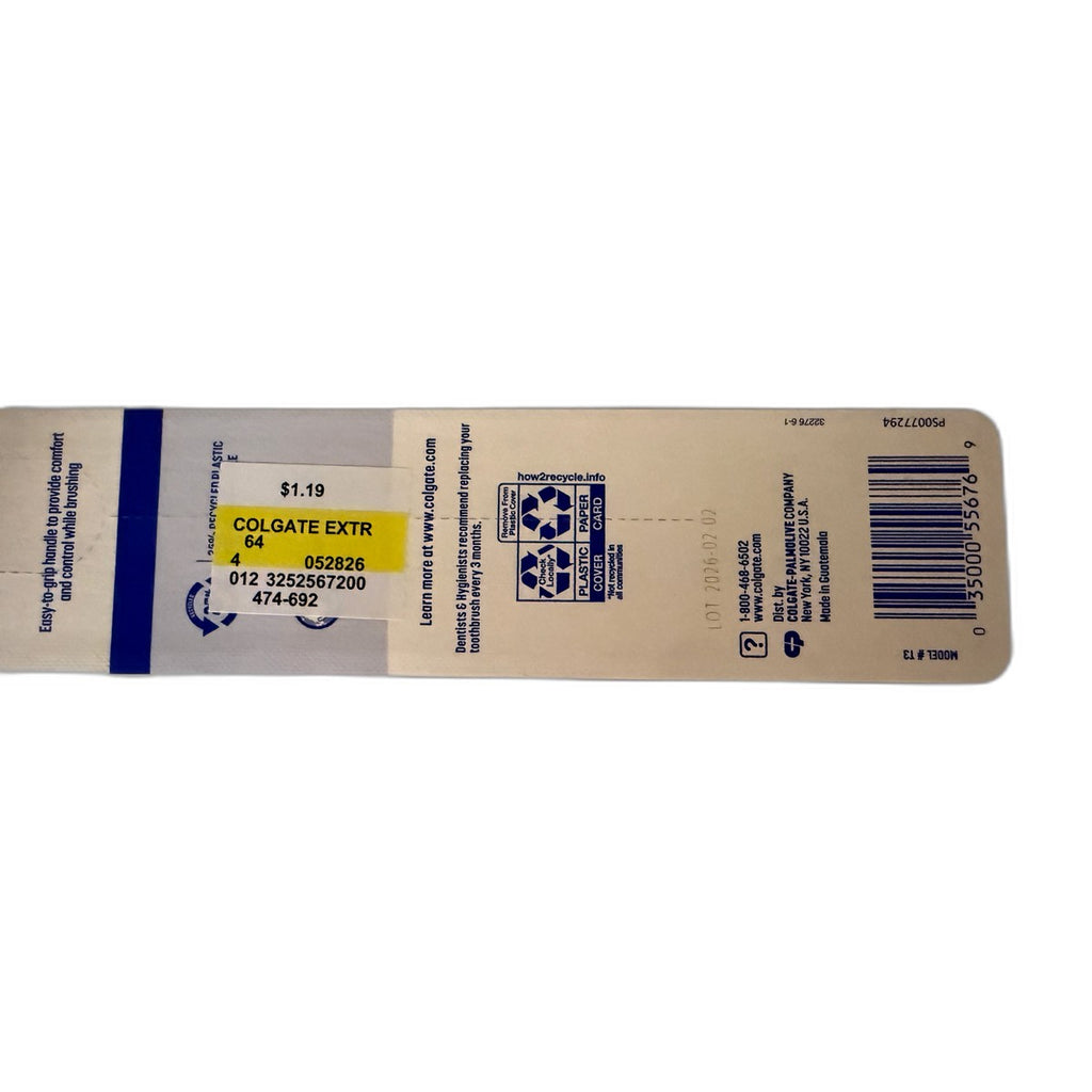 Colgate Extra Clean Toothbrush, Soft