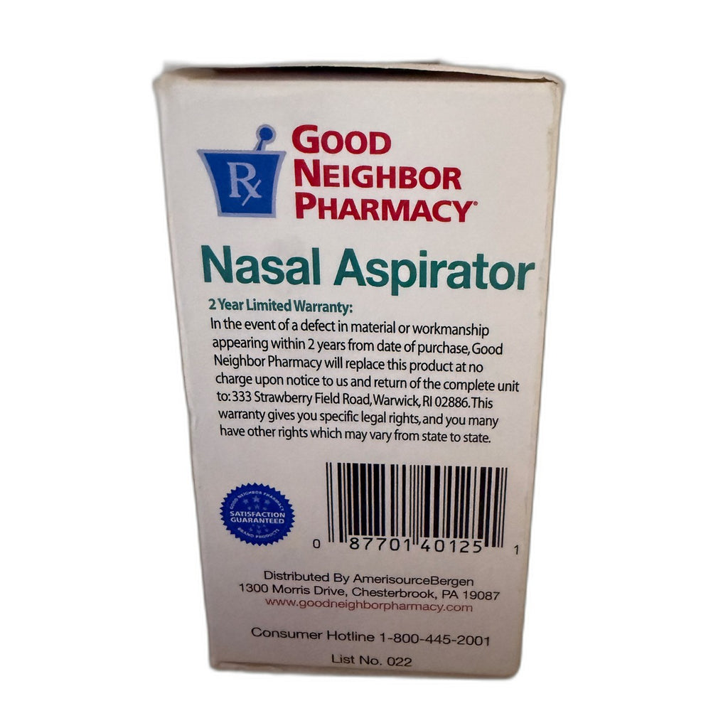 Good Neighbor Pharmacy Nasal Aspirator, Infant Size, 1 oz (30 mL)
