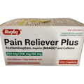 Rugby Pain Reliever Plus (Acetaminophen, Aspirin & Caffeine) 250/250/65 mg, 100 Caplets