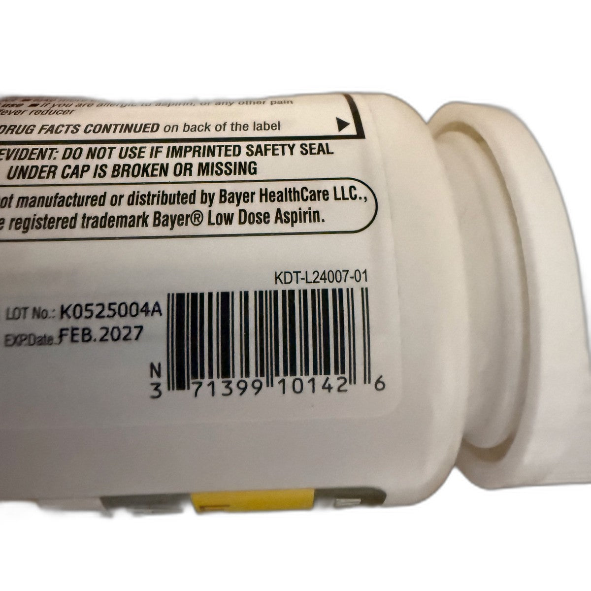 Akron Pharma Low Dose Aspirin 81 mg, Safety Coated, 120 Tablets
