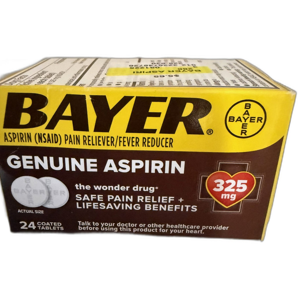 Bayer Genuine Aspirin 325 mg, 24 Coated Tablets
