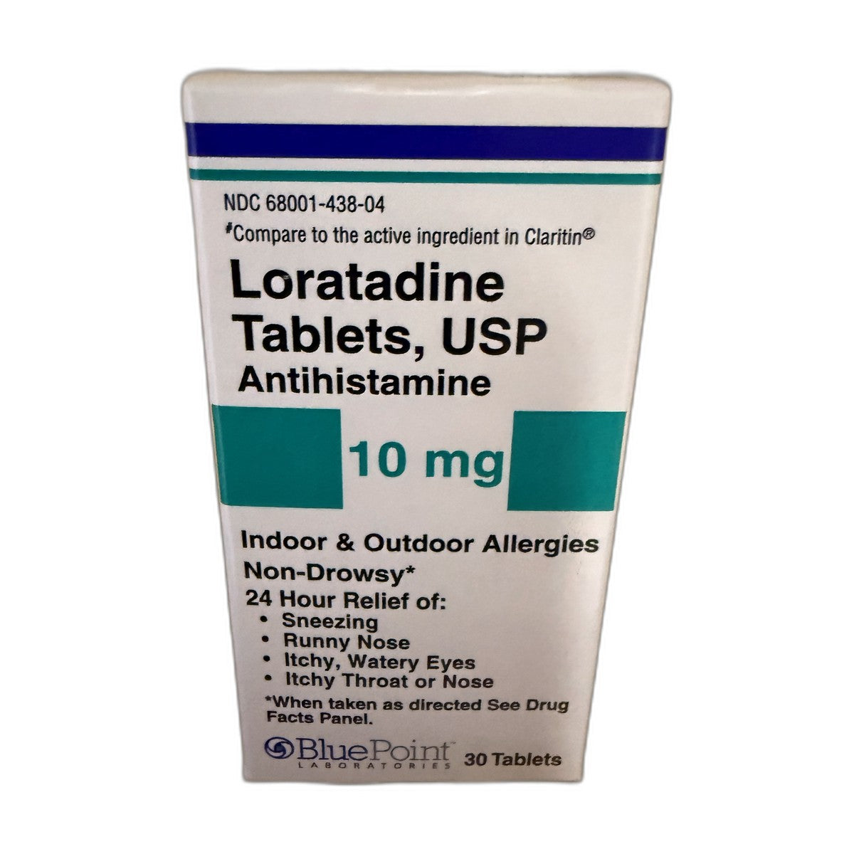 BluePoint Loratadine Tablets USP, 10 mg, Non-Drowsy 24-Hour Allergy, 30 Tablets