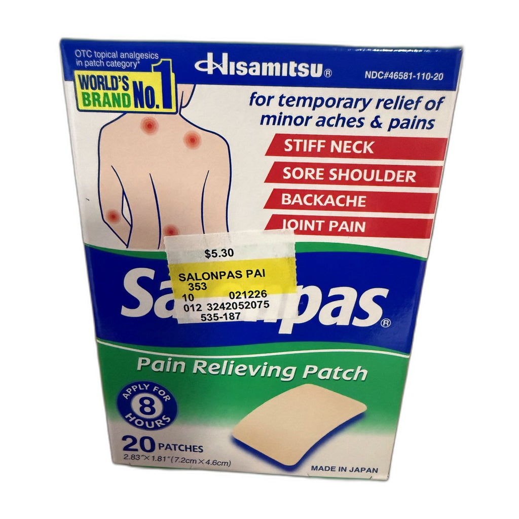 Salonpas Pain Relieving Patch, 20 Patches