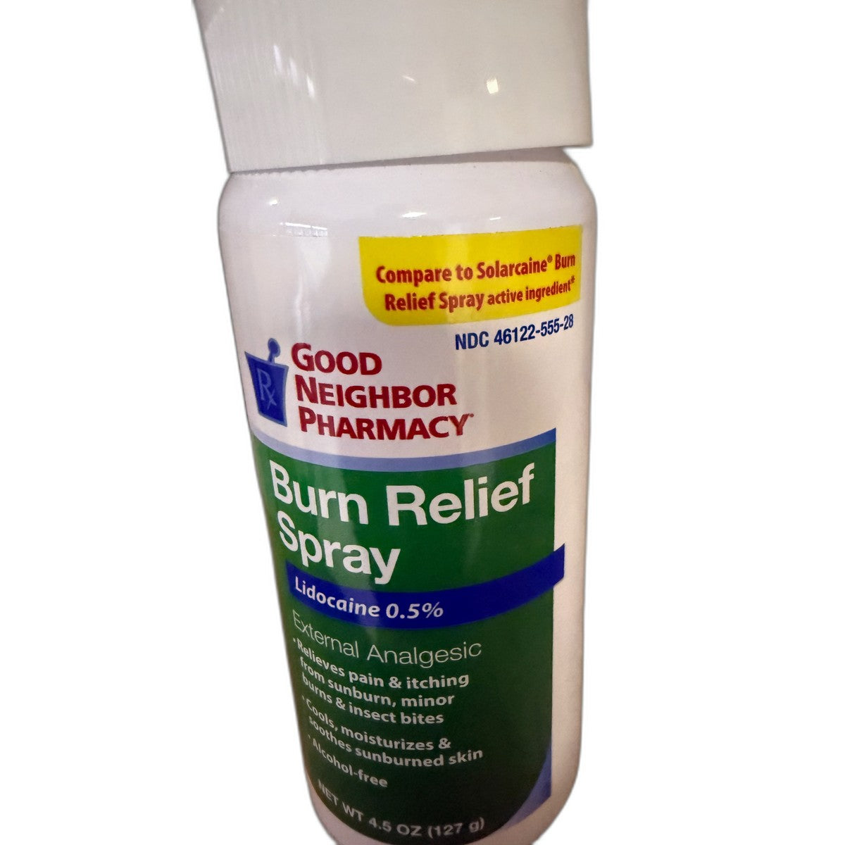 Good Neighbor Pharmacy Burn Relief Spray, Lidocaine 0.5%, 4.5 oz (127 g)