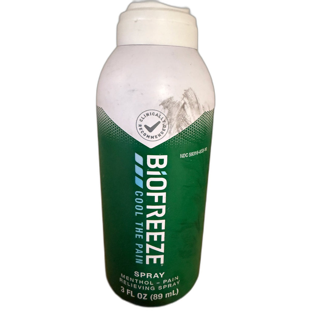 Biofreeze Cool the Pain Menthol Pain Relieving Spray, 3 fl oz (89 mL)