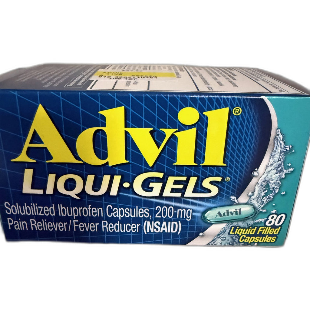 Advil Liqui-Gels, Solubilized Ibuprofen 200 mg (NSAID), 80 Liquid-Filled Capsules