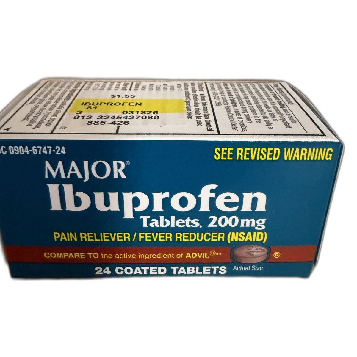 Major Ibuprofen Tablets 200 mg (NSAID), 24 Coated Tablets