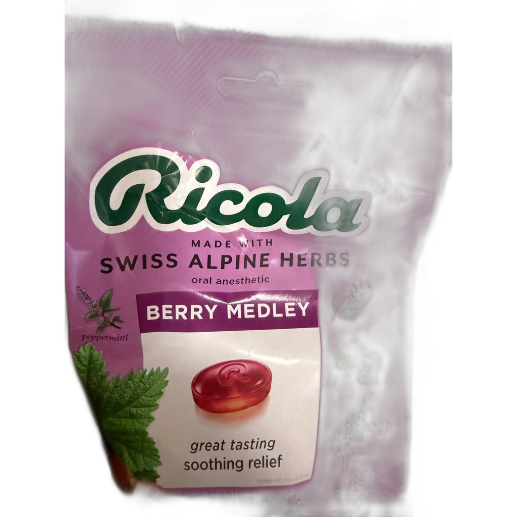Ricola Berry Medley Throat Drops, 19 Drops