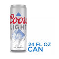 Coors Light Beer, 24 oz Can