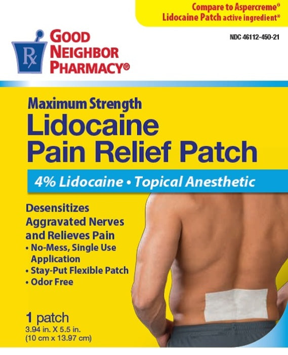 Good Neighbor Pharmacy Lidocaine 4% Pain Relief Patches 5 ct